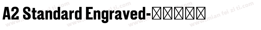 A2 Standard Engraved字体转换